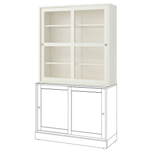 IKEA HAVSTA glass-door cabinet, 47 5/8x13 3/4x48 3/8 in White, Ikea Ireland | 3561SONRW