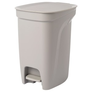 IKEA HÄCKSAX step trash can, 3 gallon Gray, Ikea Ireland | 1467AQNKL