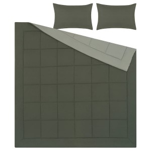 IKEA HEDFRYLE comforter set, Full/Queen Green, Ikea Ireland | 9408QVNZU