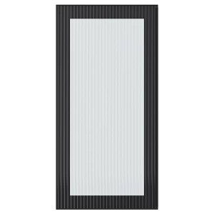 IKEA HEJSTA glass door, 15x30 in Anthracite / Reeded Glass, Ikea Ireland | 7360VZXNI