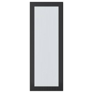 IKEA HEJSTA glass door, 15x40 in Anthracite / Reeded Glass, Ikea Ireland | 3604ICNWX