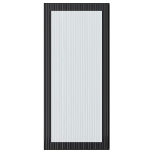 IKEA HEJSTA glass door, 18x40 in Anthracite / Reeded Glass, Ikea Ireland | 9174MGPNH