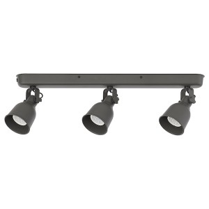 IKEA HEKTAR Ceiling track, 3 spotlights, dark gray, Ikea Ireland | 1897SMLIZ