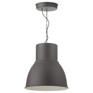 IKEA HEKTAR pendant lamp, dark gray, 19 in, Ikea Ireland | 1793DBYHW