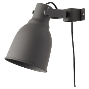 IKEA HEKTAR wall/clamp spotlight, dark gray, Ikea Ireland | 3405UGOXC
