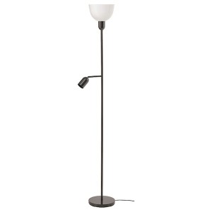 IKEA HEKTOGRAM floor uplighter/reading lamp Black / White, Ikea Ireland | 1208GKRSZ