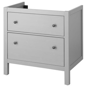 IKEA HEMNES Bathroom vanity with drawers, 30x32 3/8 in Gray, Ikea Ireland | 3609UPIEO