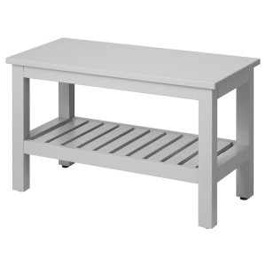 IKEA HEMNES Bench, 32 5/8 in Gray, Ikea Ireland | 7214GXOEZ