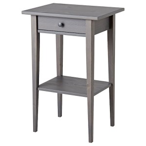IKEA HEMNES Nightstand, 18 1/8x13 3/4 in Gray Dark Gray Stained, Ikea Ireland | 4763IPQKC