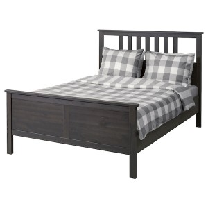 IKEA HEMNES bed frame, Full Dark Gray Stained, Ikea Ireland | 0891CASKM