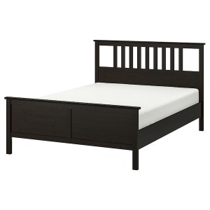 IKEA HEMNES bed frame, Queen Black / Brown, Ikea Ireland | 3218HJOSQ