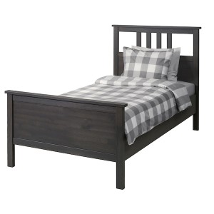 IKEA HEMNES bed frame, Twin Dark Gray Stained / Luröy, Ikea Ireland | 7981CSBID