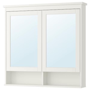 IKEA HEMNES mirror cabinet with 2 doors, 40 1/2x6 1/4x38 5/8 in White, Ikea Ireland | 9120MYATZ