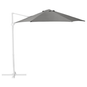 IKEA HÖGÖN umbrella, hanging, gray, 106 1/4 in, Ikea Ireland | 5403IAOKX