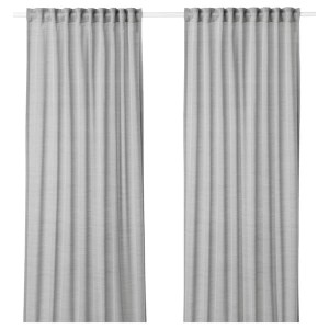 IKEA HILJA Curtains, 1 pair, gray, 57x98 ½ in, Ikea Ireland | 6275ULRSY