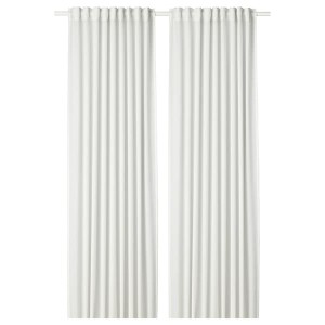 IKEA HILJA curtains, 1 pair, white, 57x84 in, Ikea Ireland | 1785LRQAT