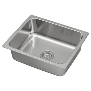 IKEA HILLESJÖN sink, stainless steel, 22x18 1/8 in, Ikea Ireland | 4091XGOEQ