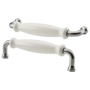 IKEA HISHULT handle, porcelain white, 5 1/2 in, 2 pack, Ikea Ireland | 2705HABEL
