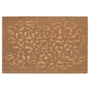 IKEA HÄNGBRO door mat, 2'0 inx2'11 in Flower Natural / Beige, Ikea Ireland | 6312TKRZG