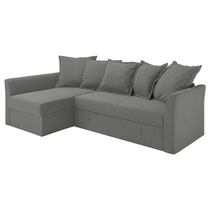 IKEA HOLMSUND cover for sleeper sectional, 3 seat Borgunda Dark Gray, Ikea Ireland | 2169QOWYT
