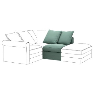 IKEA HÄRLANDA 1-seat section Ljungen Light Green, Ikea Ireland | 7059EQMFS