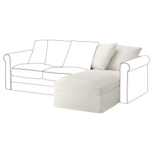 IKEA HÄRLANDA Cover for chaise section Inseros White, Ikea Ireland | 5912NFGYT