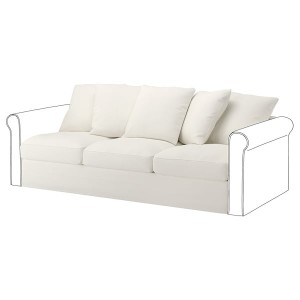 IKEA HÄRLANDA Cover for sofa section Inseros White, Ikea Ireland | 6287XJOAS