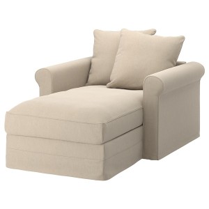 IKEA HÄRLANDA chaise cover Sporda Natural, Ikea Ireland | 7102UGPDN