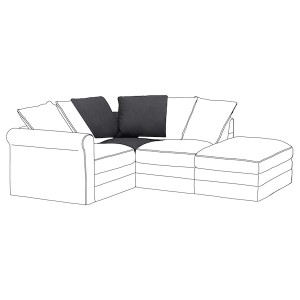 IKEA HÄRLANDA cover for corner section Sporda Dark Gray, Ikea Ireland | 4768NWYQL