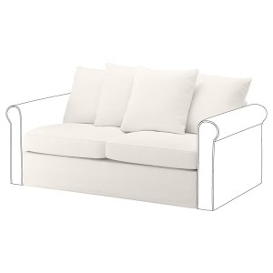 IKEA HÄRLANDA cover for loveseat sleeper section Inseros White, Ikea Ireland | 6048DUQHL