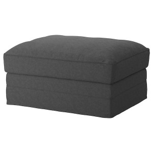 IKEA HÄRLANDA cover for ottoman with storage Ljungen Medium Gray, Ikea Ireland | 3071LBPAR