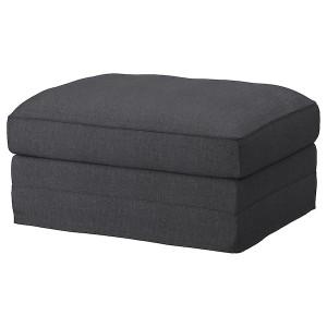 IKEA HÄRLANDA cover for ottoman with storage Sporda Dark Gray, Ikea Ireland | 9604YJVIW