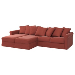 IKEA HÄRLANDA cover for sectional, 4-seat, with chaise Light Red, Ikea Ireland | 1248TGFKM