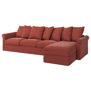 IKEA HÄRLANDA cover for sectional, 4-seat, with chaise Light Red, Ikea Ireland | 6704COMLK