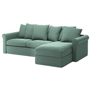 IKEA HÄRLANDA cover for sleeper sofa, with chaise Ljungen Light Green, Ikea Ireland | 5106KOZCL