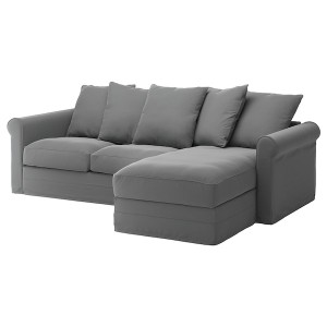 IKEA HÄRLANDA cover for sofa, with chaise Ljungen Medium Gray, Ikea Ireland | 3560ISZEW