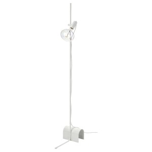 IKEA HÅRSLINGA / MOLNART floor lamp with LED bulb White / Ellipse Shaped Multicolor, Ikea Ireland | 5891HJUNC