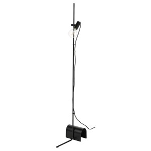 IKEA HÅRSLINGA floor lamp with LED bulb Black, Ikea Ireland | 4679AHPQL