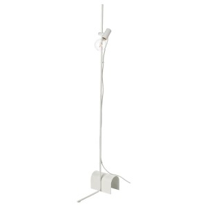 IKEA HÅRSLINGA floor lamp with LED bulb White, Ikea Ireland | 1076PHSYK