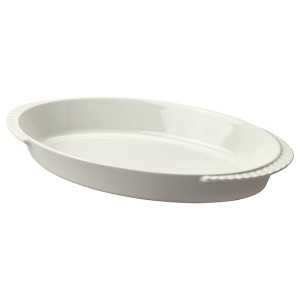 IKEA HÖSTAGILLE baking dish, off-white, 21x12 in, Ikea Ireland | 4365NJPFY
