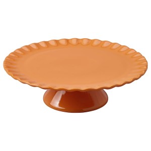 IKEA HÖSTAGILLE platter with stand, orange, 11 in, Ikea Ireland | 7194GHTDM