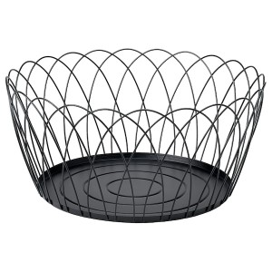 IKEA HÖSTAGILLE wire basket, black, 21 5/8x9 7/8 in, Ikea Ireland | 7936MRKNB