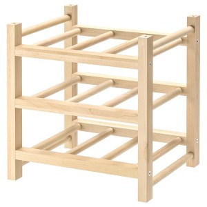 IKEA HUTTEN 9-bottle wine rack, solid wood, Ikea Ireland | 9012FYCGS