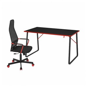 IKEA HUVUDSPELARE gaming desk and chair, black, Ikea Ireland | 3907DBPCY