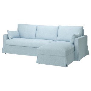 IKEA HYLTARP cover f 3-seat sofa w chaise right Kilanda Pale Blue, Ikea Ireland | 4698HJUWZ