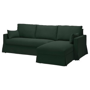 IKEA HYLTARP cover f 3-seat sofa w chaise right Tallmyra Dark Green, Ikea Ireland | 3064YWRQK