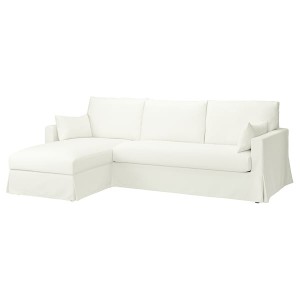 IKEA HYLTARP cover f 3-seat sofa w chaise left Hallarp White, Ikea Ireland | 0863IEZWV