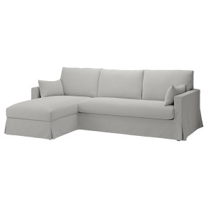 IKEA HYLTARP cover f 3-seat sofa w chaise left Tallmyra White / Black, Ikea Ireland | 5748NILWQ