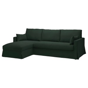 IKEA HYLTARP cover f 3-seat sofa w chaise left Tallmyra Dark Green, Ikea Ireland | 9405OJZGV