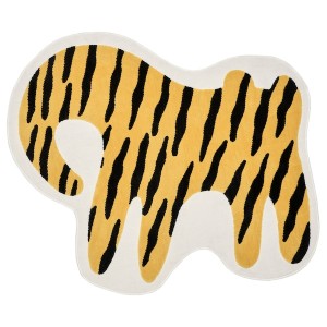 IKEA IDROTTSHALL rug, tiger yellow/black, 3'7 inx4'1 in, Ikea Ireland | 8512MZJXE